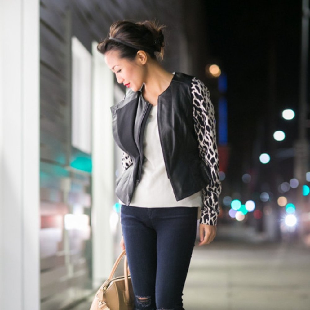 BCBGMaxAzria Liu Leather Vest